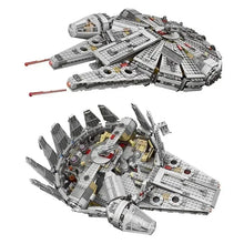 In Stock 1381 Pcs Space Millennium War Ship Spacecraft Set Falcon Alien MINI 75105 Figure Model Building Blocks Bricks Toy Gift