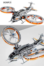 Caça Estelar Espacial Blocos 1020 Peças - Nave Interestelar DIY | Blockz