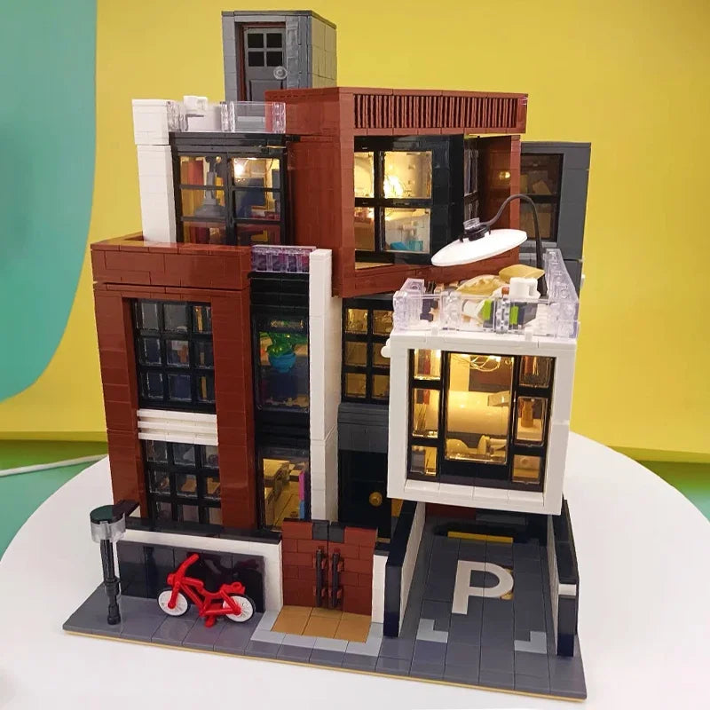 Vilas Modernas Blocos - Casas Estilo Coreano Modular MOC | Blockz