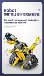 Technical 3 IN 1 City Engineering Car Excavator Bulldozer Transform RC Robot Model Building Blocks Bricks Toys For Children Gift