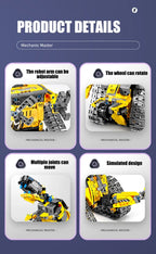 Technical 3 IN 1 City Engineering Car Excavator Bulldozer Transform RC Robot Model Building Blocks Bricks Toys For Children Gift