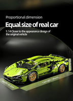 Carro de Corrida Tecnológico Blocos 1280 Peças - Modelo 1:14 | Blockz