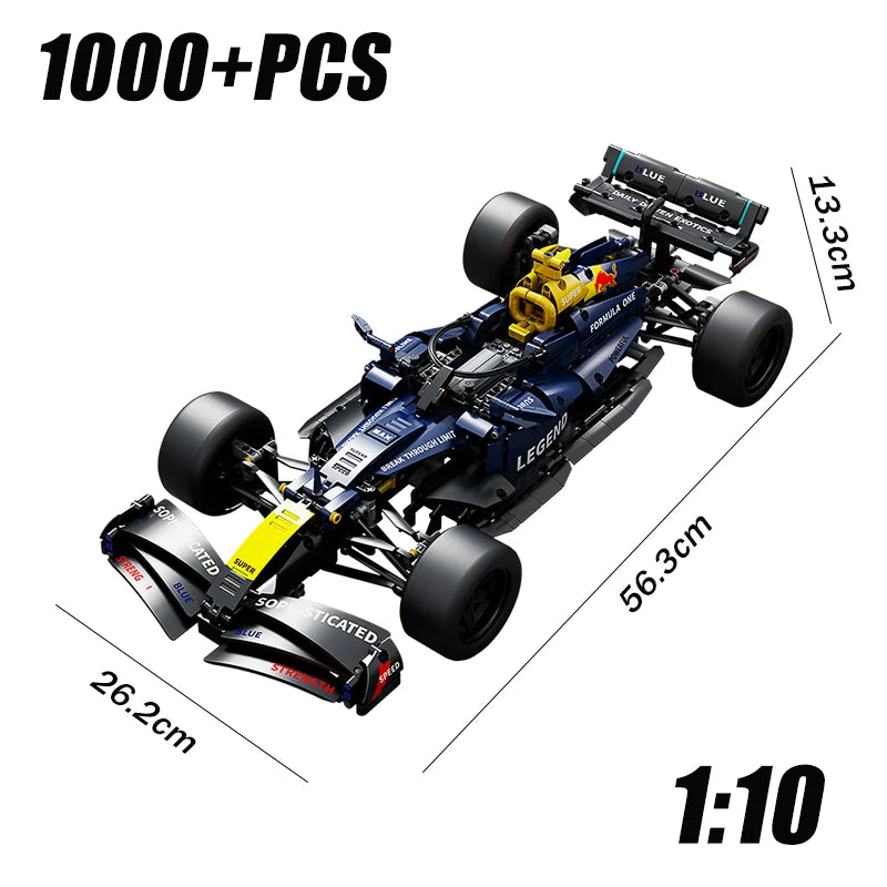 Carro de Corrida Técnico Blocos 1000 Peças - Modelo Esportivo | Blockz