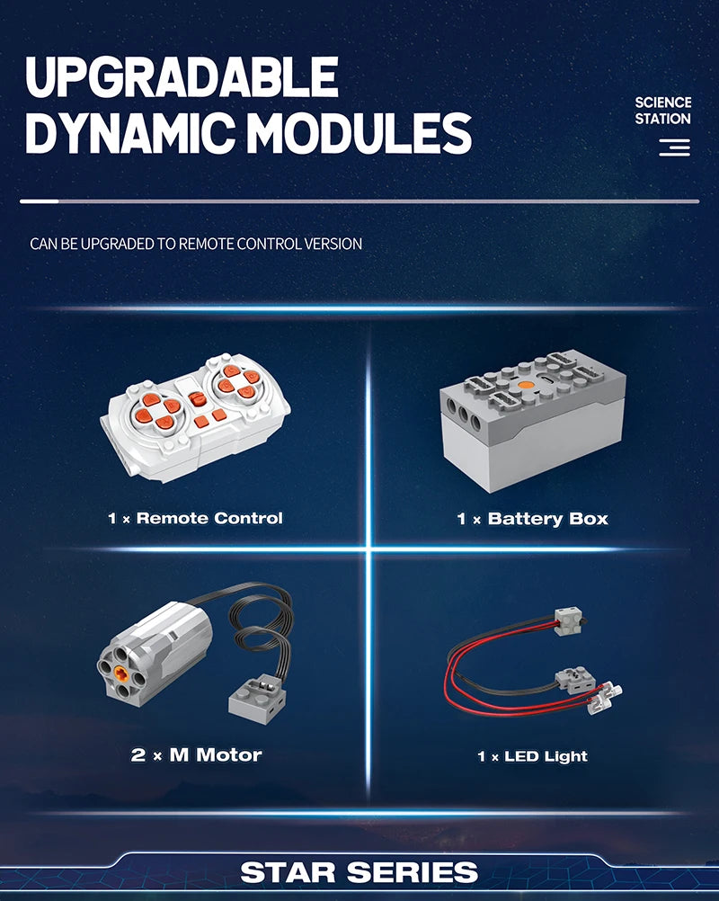 1298pcs City Remote Control Space Explorer Aviation Car Model Toys Building Blocks RC Vehicle Brick Set Toy For Children Gift