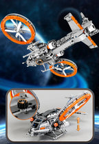 Caça Estelar Espacial Blocos 1020 Peças - Nave Interestelar DIY | Blockz