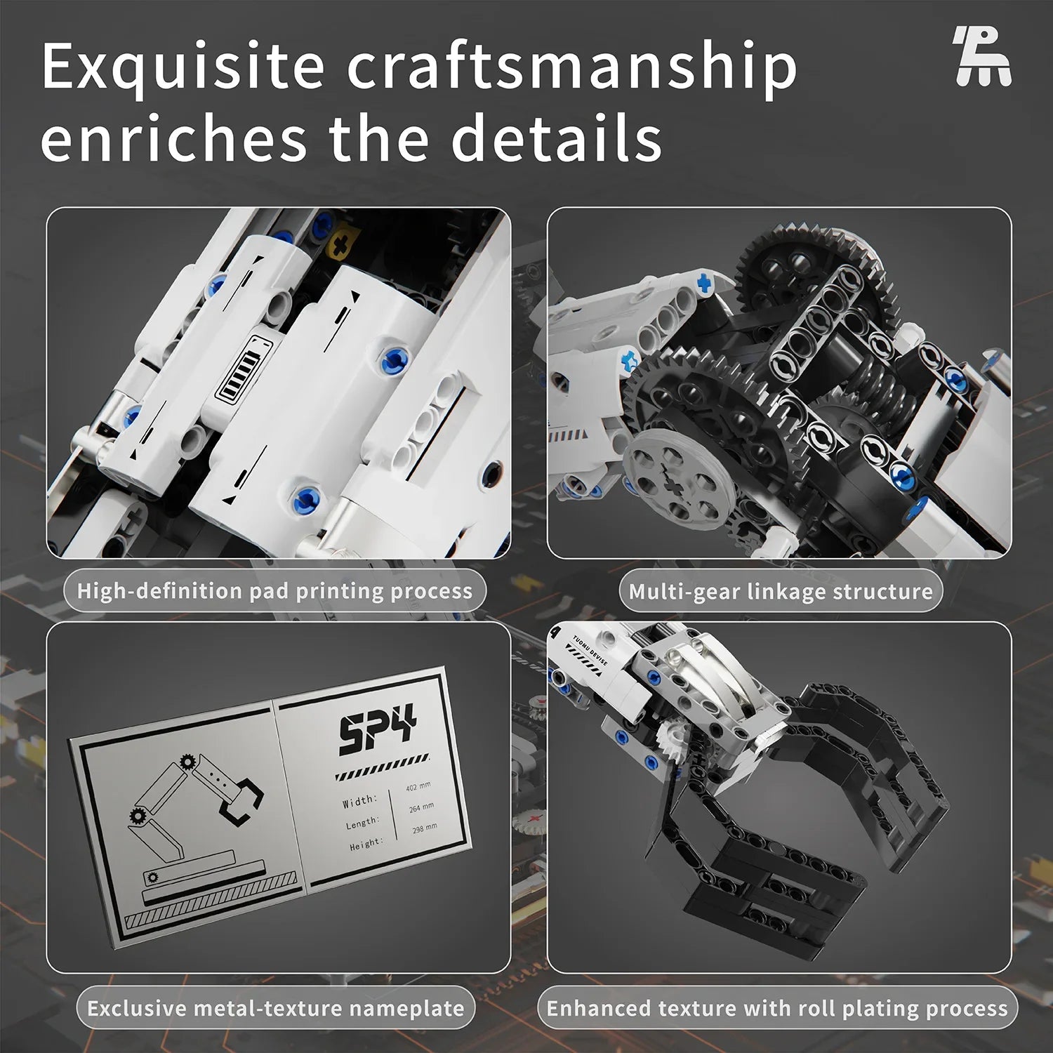 IN STOCK T2007 Technical Programming the Robotic Arm Building Blocks Bricks Assembling Model Toys for Boys Christmas Gifts Sets