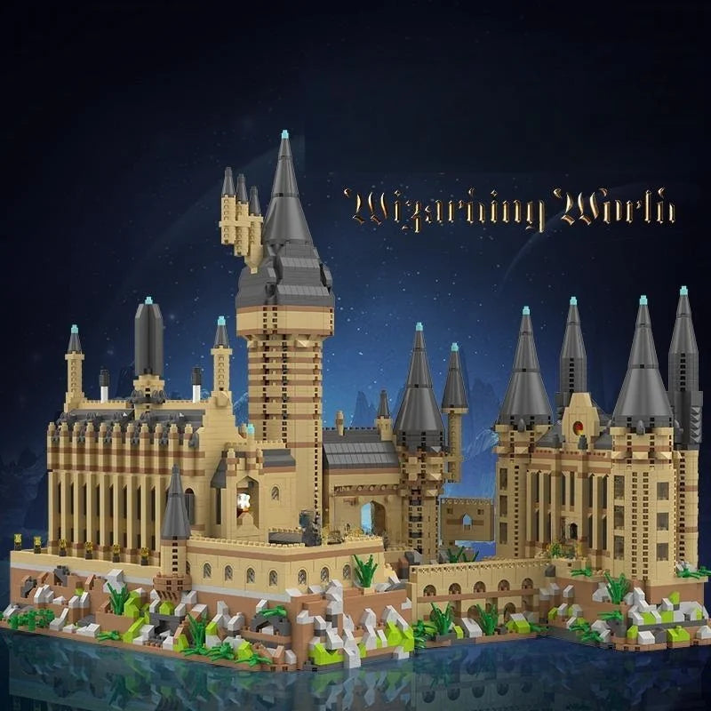 Castelo de Hogwarts Micro Blocos MOC - Arquitetura Mágica | Blockz