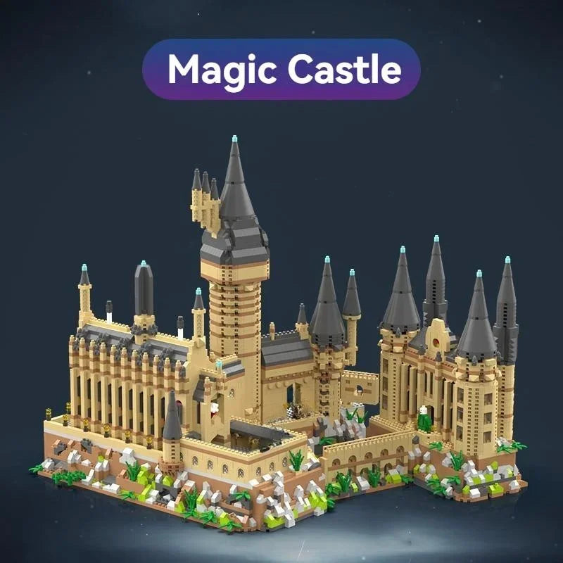 Castelo de Hogwarts Micro Blocos MOC - Arquitetura Mágica | Blockz