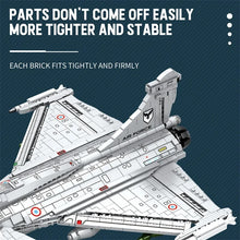2099PCS Rafale Fighter Model Building Blocks Diy Military Plane Series Assembly Bricks Desktop Ornament Kids Toys Holiday Gifts