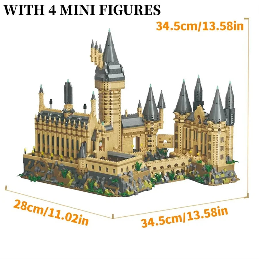 Castelo de Hogwarts Micro Blocos MOC - Arquitetura Mágica | Blockz