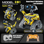 Technical 3 IN 1 City Engineering Car Excavator Bulldozer Transform RC Robot Model Building Blocks Bricks Toys For Children Gift