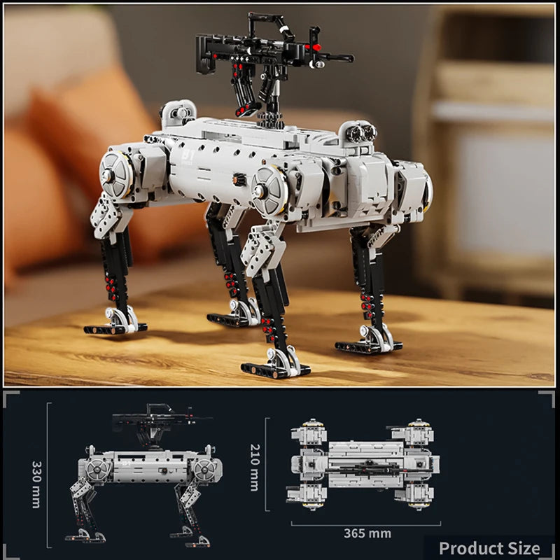 1613PCS Technical RC Robot Toys The MOC Unmanned Machine Dog Model Building Blocks Motorized Bricks Toys for Kid Christmas Gifts