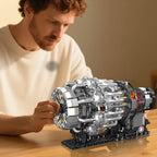 MOULD KING 10216 Turbojet Engine Building Blocks Kit 1214PCS Aviation Model STEM Rotating Turbine for Adults Advanced Builders