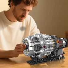 MOULD KING 10216 Turbojet Engine Building Blocks Kit 1214PCS Aviation Model STEM Rotating Turbine for Adults Advanced Builders
