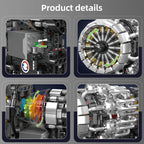 MOULD KING 10216 Turbojet Engine Building Blocks Kit 1214PCS Aviation Model STEM Rotating Turbine for Adults Advanced Builders