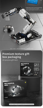 IN STOCK T2007 Technical Programming the Robotic Arm Building Blocks Bricks Assembling Model Toys for Boys Christmas Gifts Sets