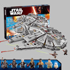 In Stock 1381 Pcs Space Millennium War Ship Spacecraft Set Falcon Alien MINI 75105 Figure Model Building Blocks Bricks Toy Gift