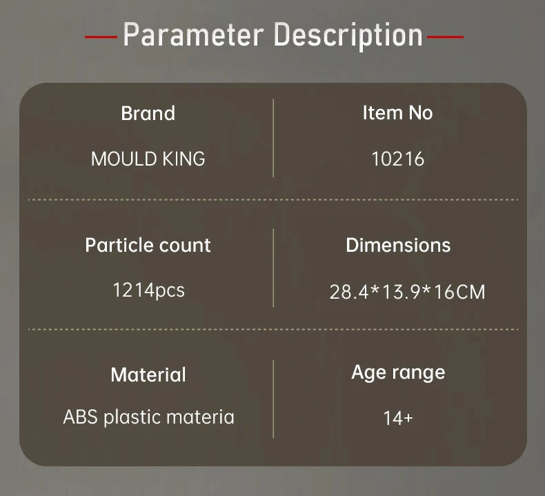 MOULD KING 10216 Turbojet Engine Building Blocks Kit 1214PCS Aviation Model STEM Rotating Turbine for Adults Advanced Builders