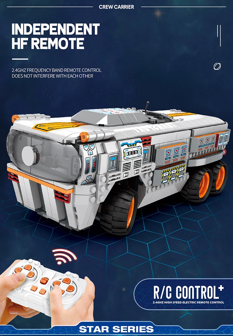 1298pcs City Remote Control Space Explorer Aviation Car Model Toys Building Blocks RC Vehicle Brick Set Toy For Children Gift