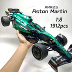 Aston Martin AMR25 F1 Blocos 1912 Peças - Carro de Corrida 1:8 | Blockz